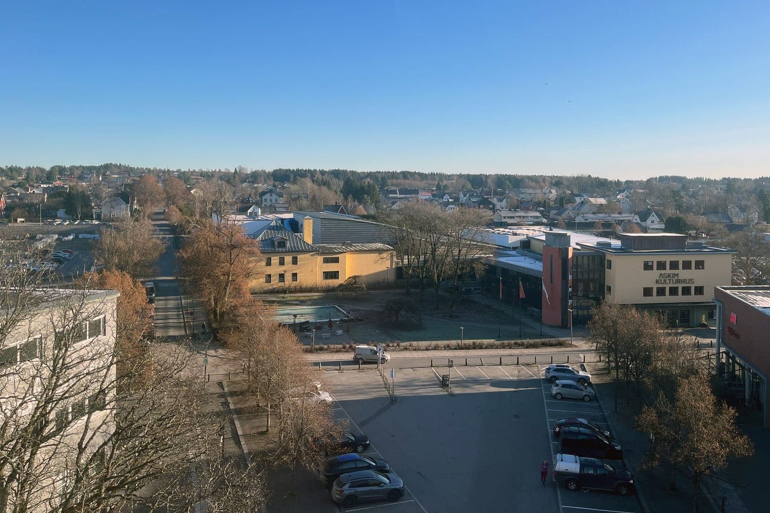 Utsikten fra B702.